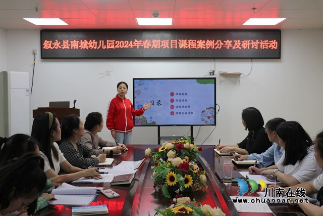 叙永县南城幼儿园开展教师项目课程案例分享